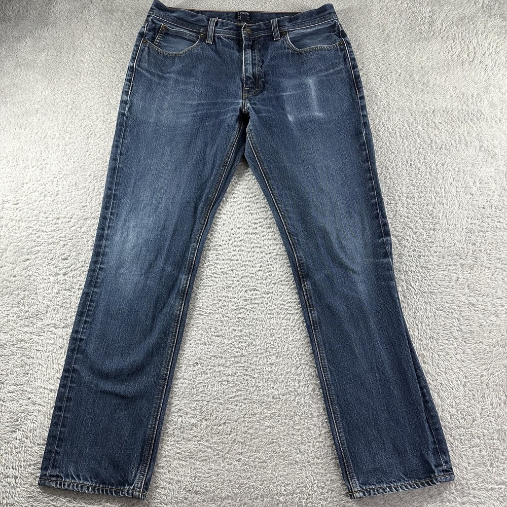 J.Crew Jeans‎ Mens 33x32 (33x29) The Sutton Pocket Fade Straight Fit Light Wash